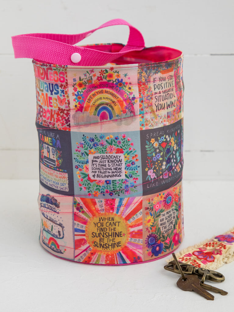 Pop-Up Car Trash Can - Chirp Patchwork-view 4