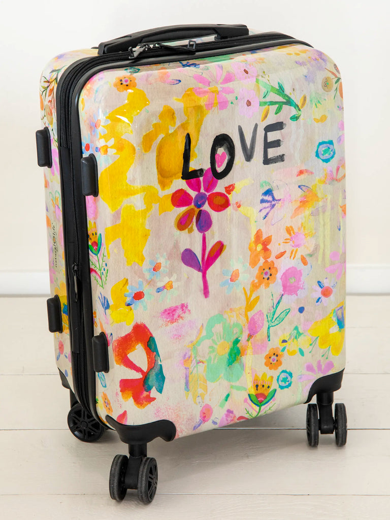 Travel Happy Carry-On Suitcase - Life Is A Canvas Love-view 6