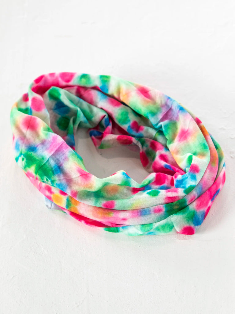 Full Boho Bandeau® Headband - Spring Rainbow Tie-Dye-view 4