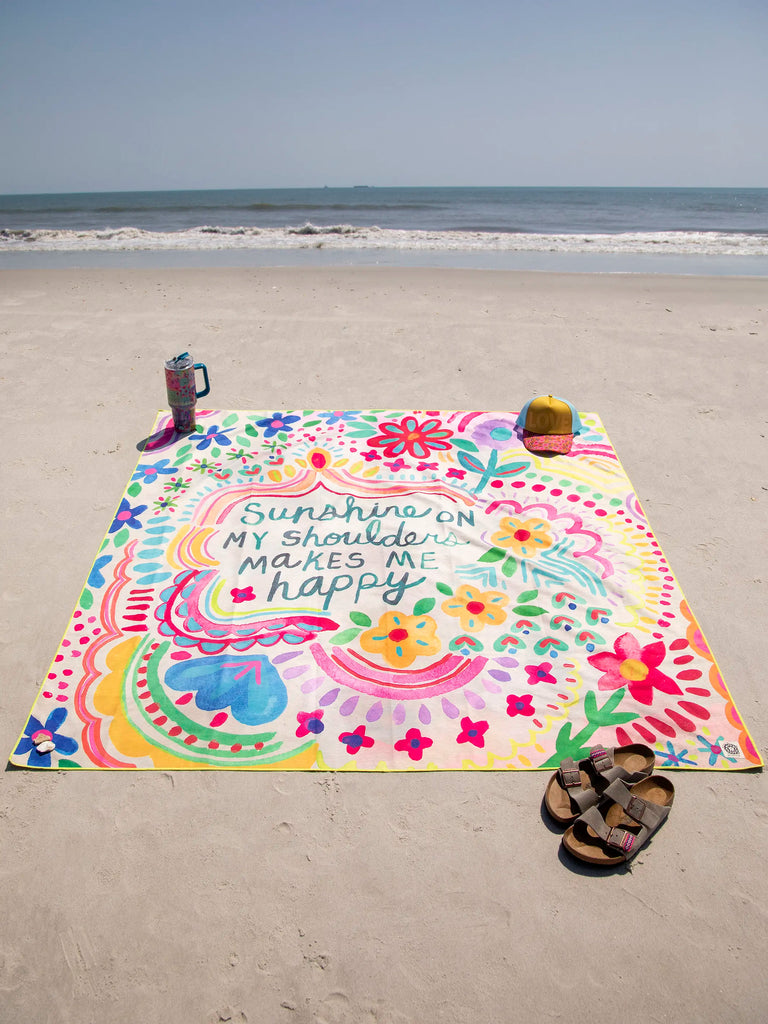 XL Double-Sided Beach Towel - Sunshine on My Shoulders-view 3