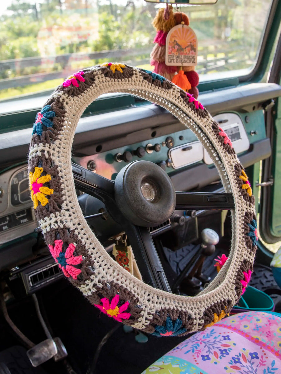Crochet Steering Wheel Cover 15