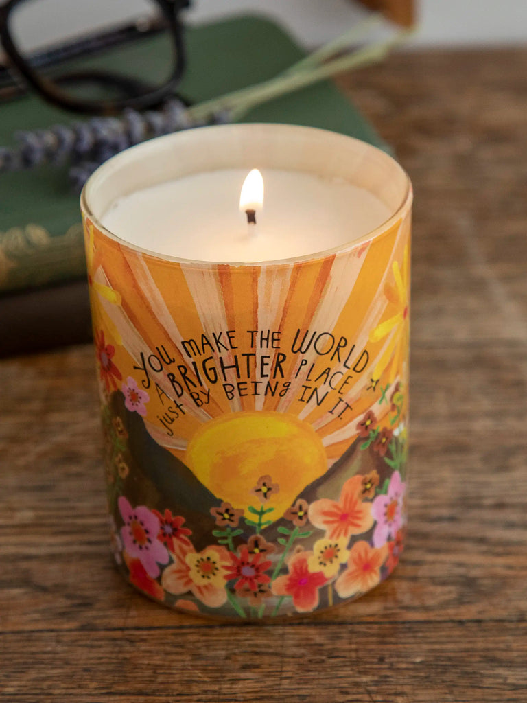 Soy Jar Candle - You Make The World Better-view 1
