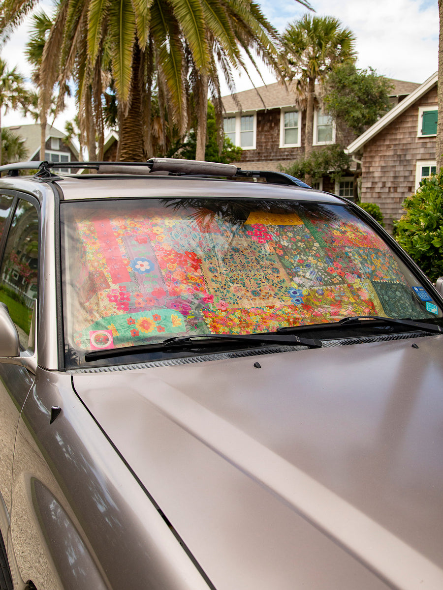Craft Beer Pattern Print Car Sun Shade