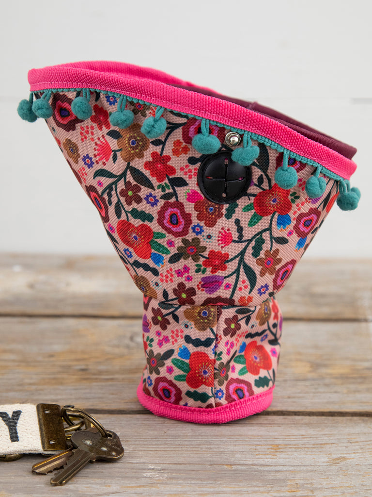 Car Cup Holder Organizer|Pink Floral-view 3