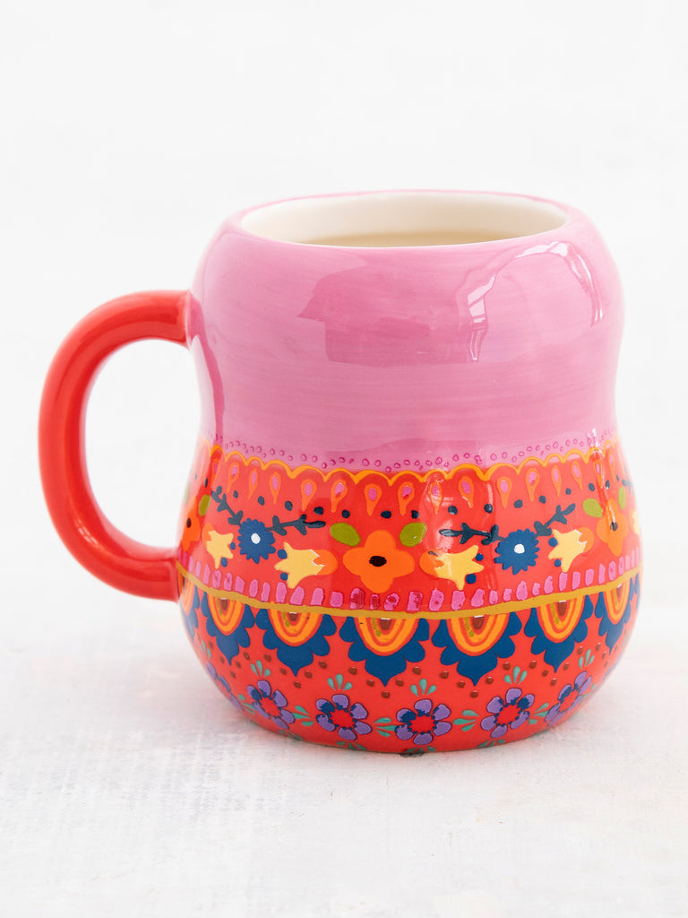 Folk Art Coffee Mug - Vera The Nesting Doll-view 5