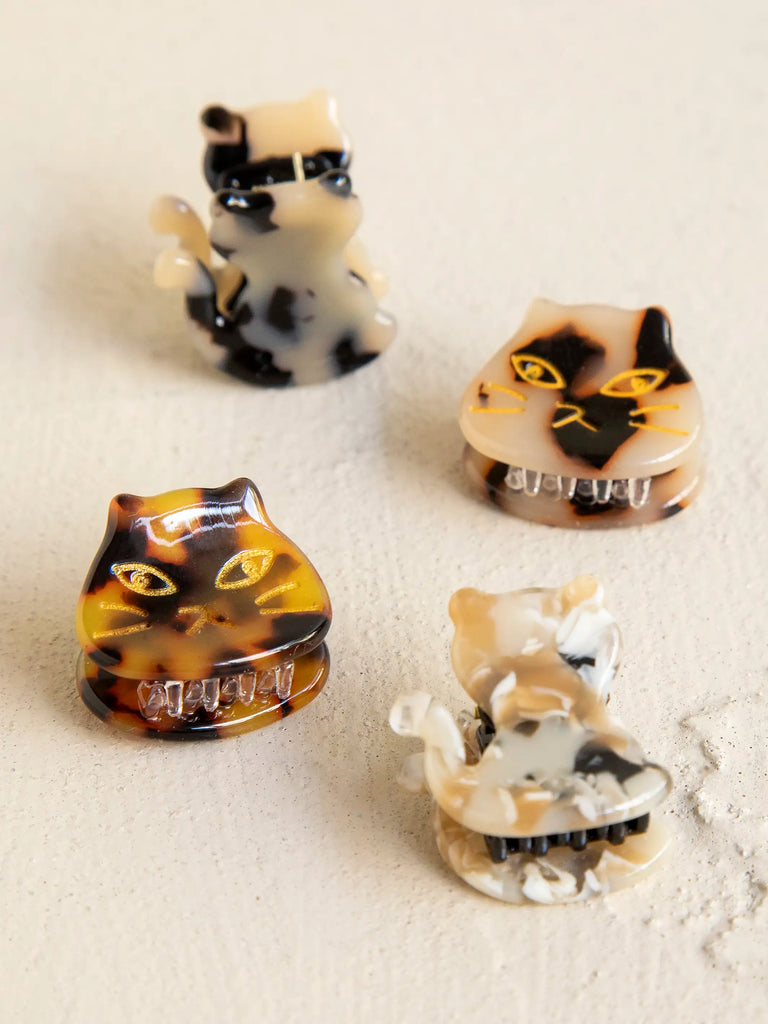 Mini Kitty Cat Hair Clips, Set of 4-view 1