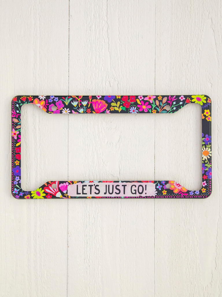 License Plate Frame|Let's Just Go-view 1