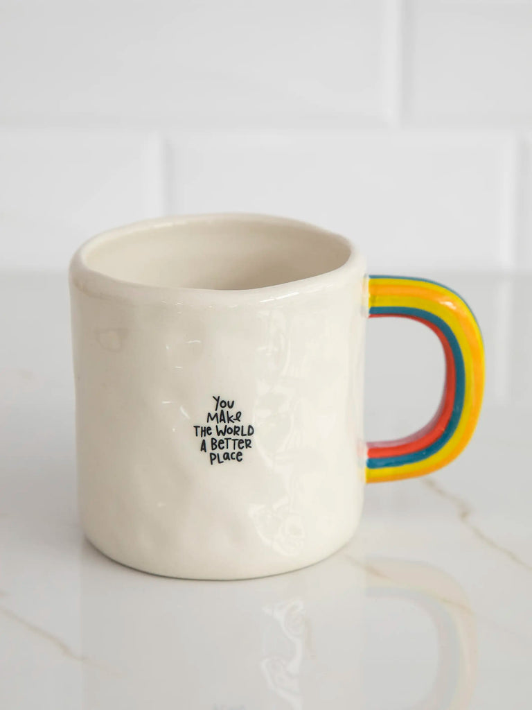 Rainbow Coffee Mug - You Make The World Better-view 1