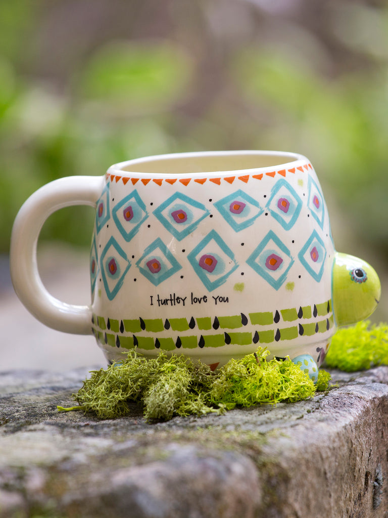 Folk Art Coffee Mug - Turtle-view 1