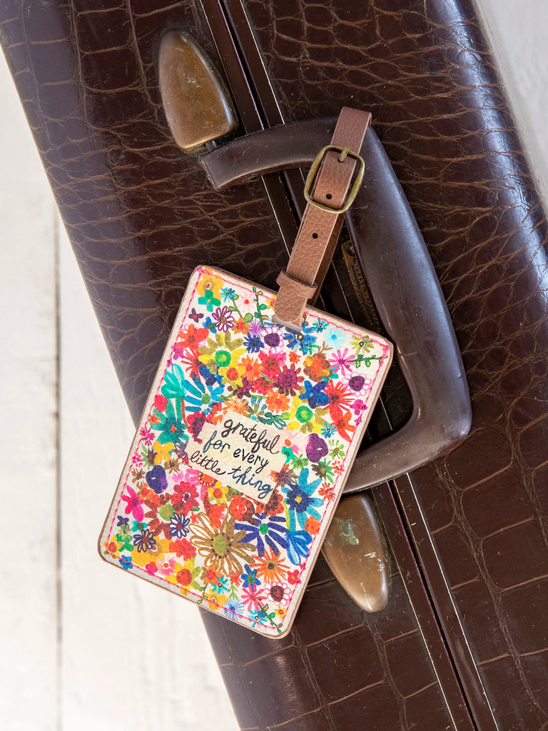 Travel Happy Luggage Tag - Grateful-view 2