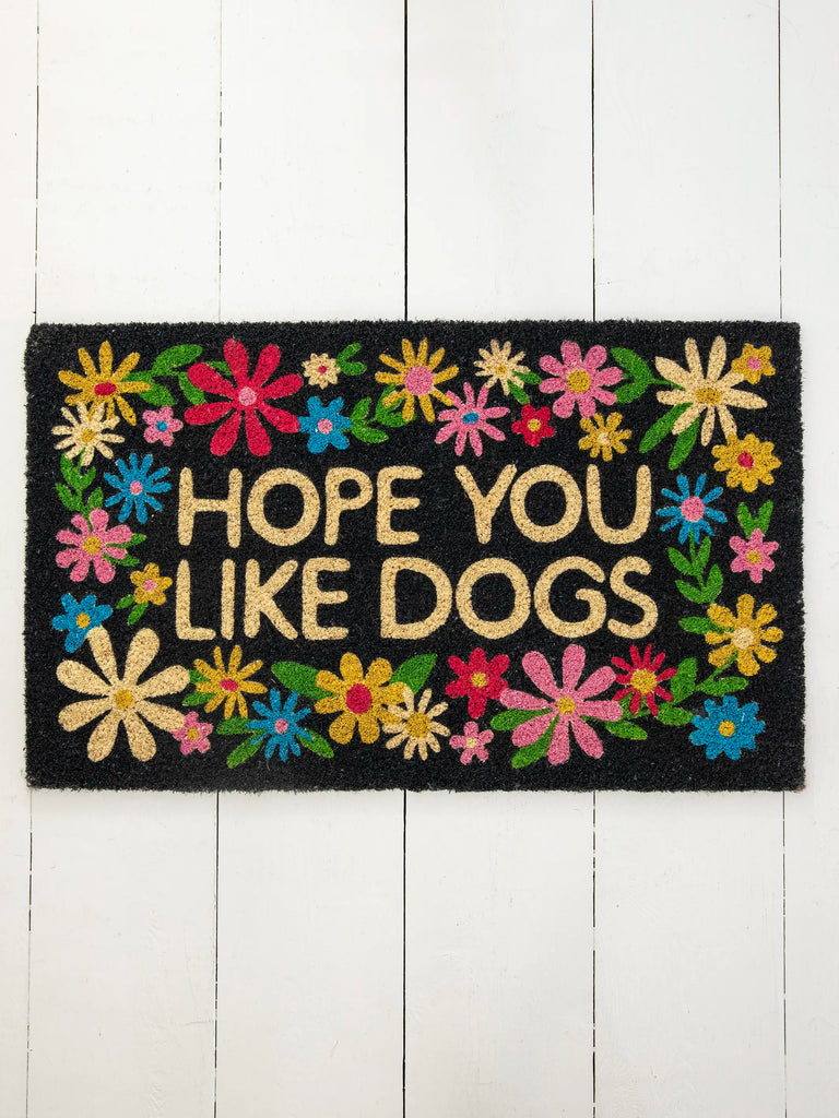 Bungalow Doormat - Like Dogs Black-view 1