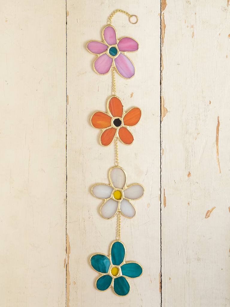 Stained Glass Sun Catcher - Daisies-view 2