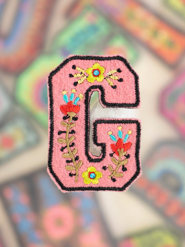 Stick-On Letter Patch|G-view 1