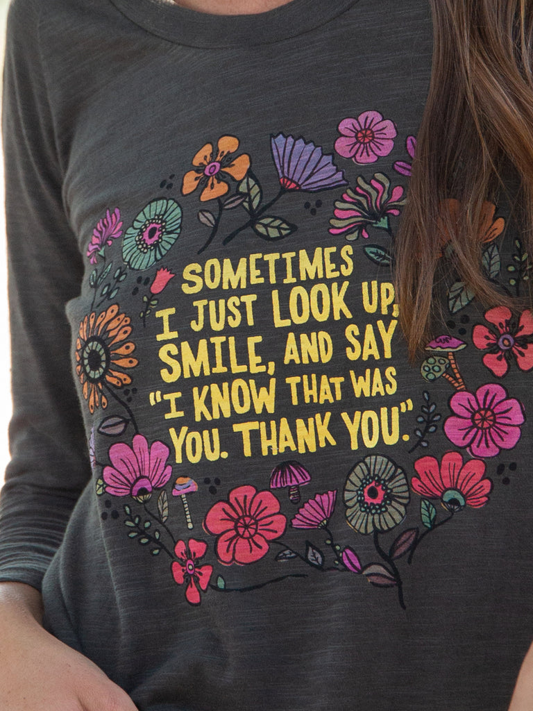 Boho Tee|Look Up and Smile-view 2