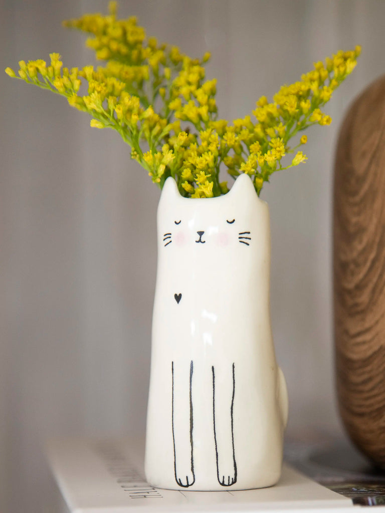 Cutest Little Bud Vase - Cat-view 3