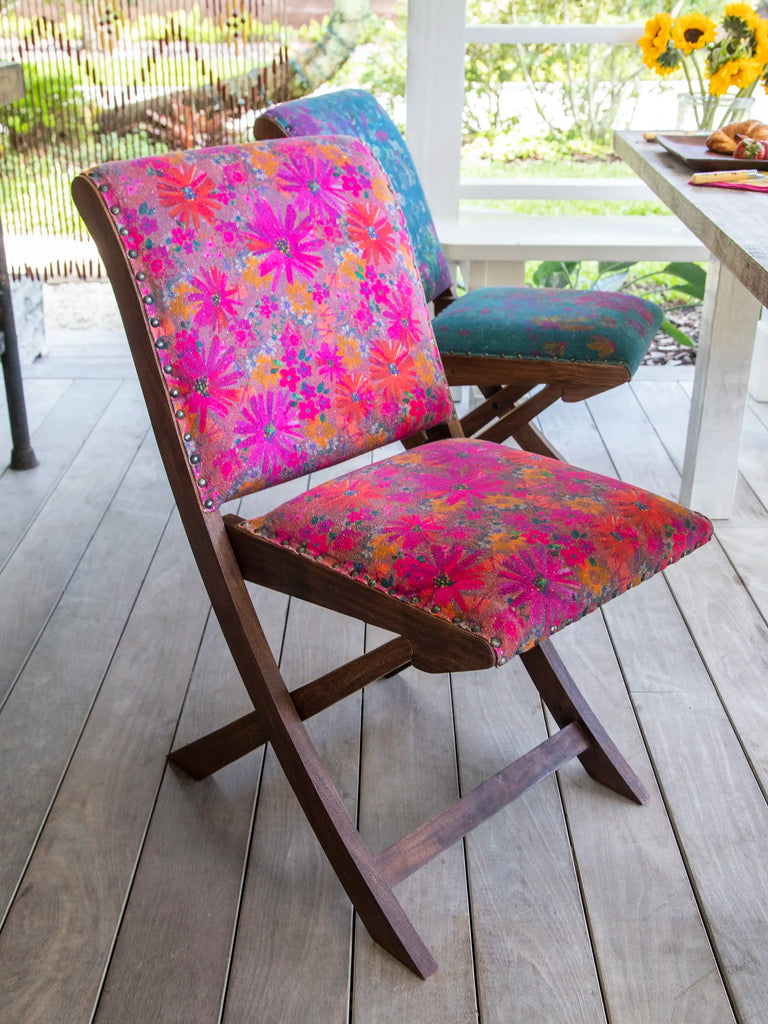 Favorite Anywhere Chair - Charcoal Pink Daisy-view 1