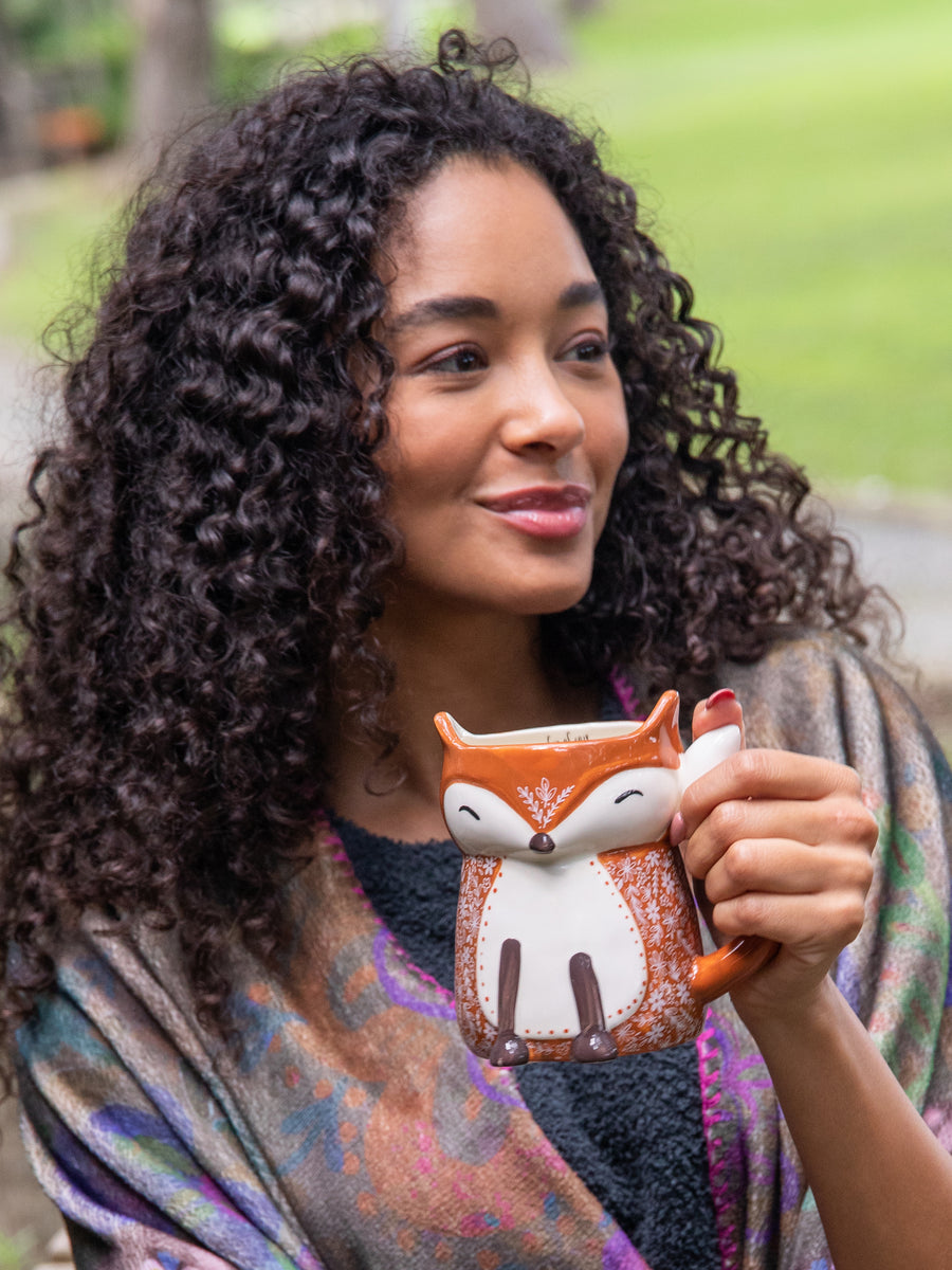 Folk Art Coffee Mug - Francis The Fox – Natural Life