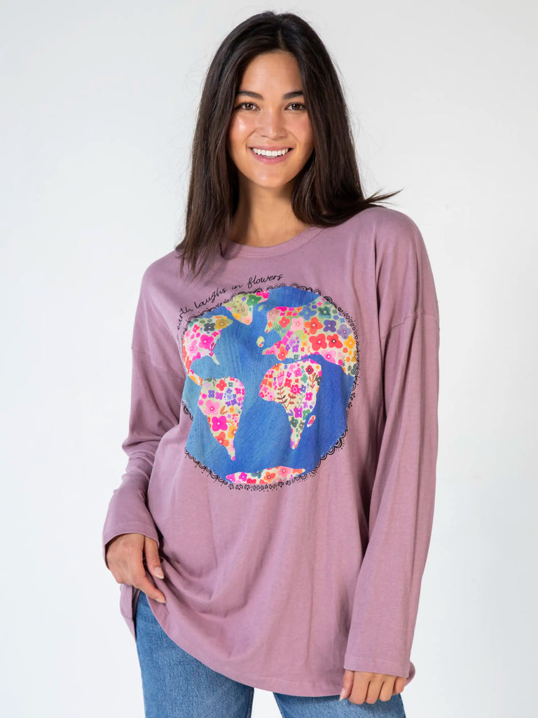 Lennox Long Sleeve Tee - Earth Laughs In Flowers-view 1