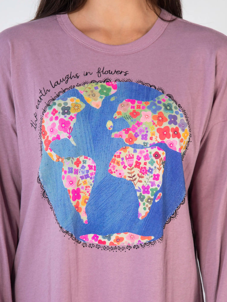 Lennox Long Sleeve Tee - Earth Laughs In Flowers-view 2