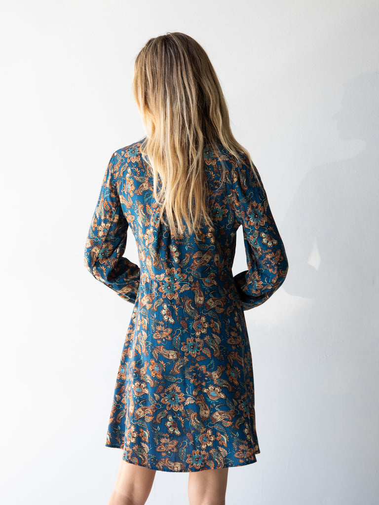 Ansley Shirtdress|Paisley Floral-view 4