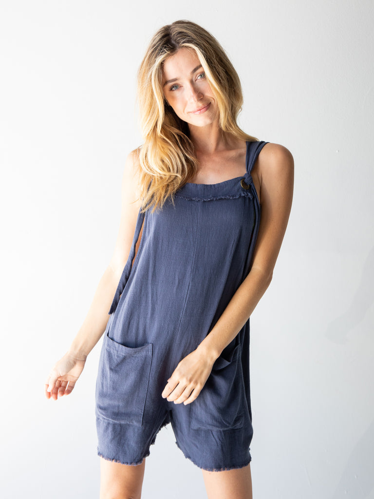 Carly Romper - Navy-view 4