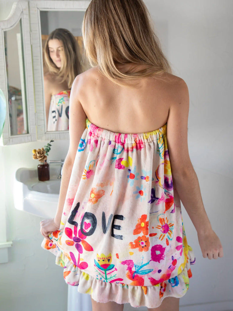 Shower Body Towel Wrap Life Is A Canvas Love Natural Life