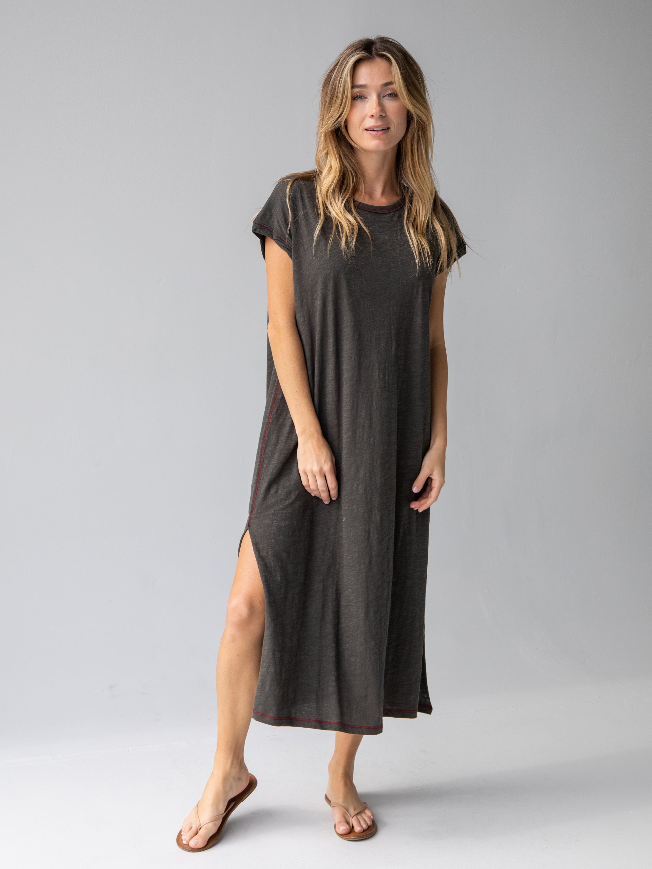 Frankie Knit Cotton Tee Midi Dress