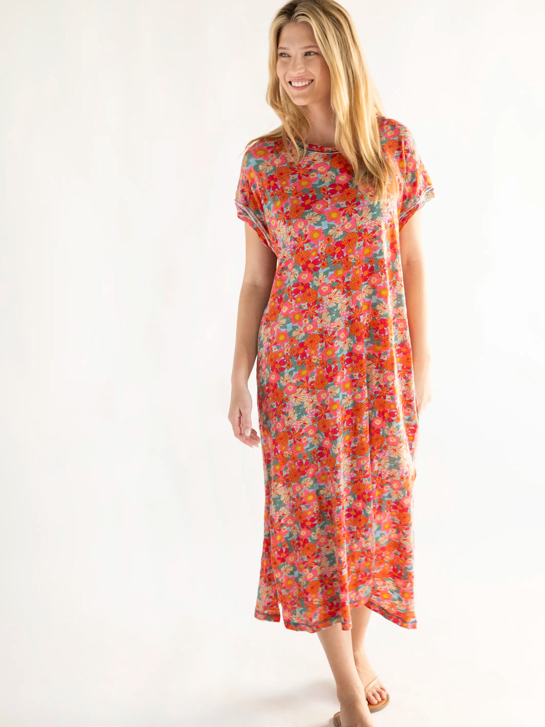 Frankie Knit Cotton Tee Midi Dress