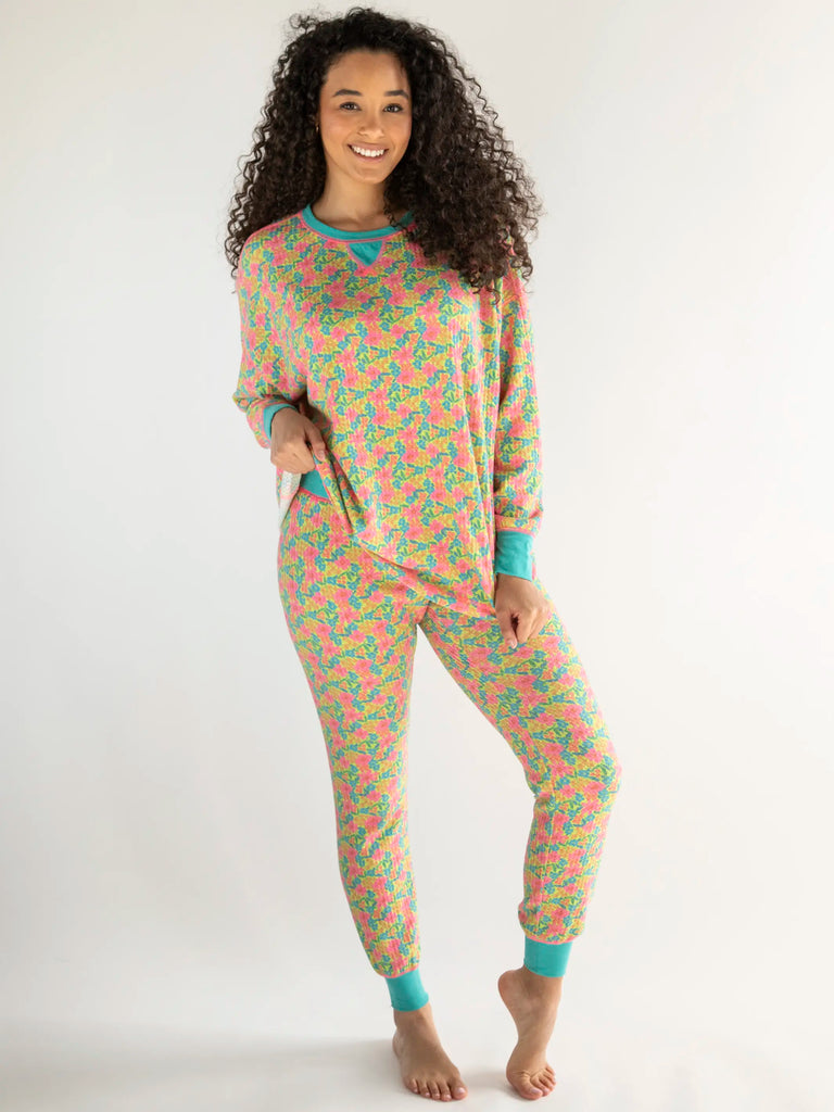 Mix & Match Thermal Long Johns - Pink Neon Green-view 4