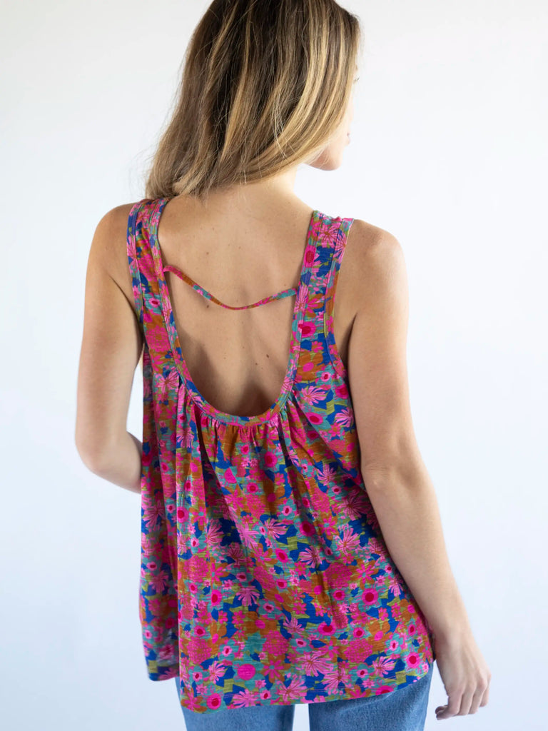 Free Spirit Knit Tank Top - Rust Orchid Pink-view 1