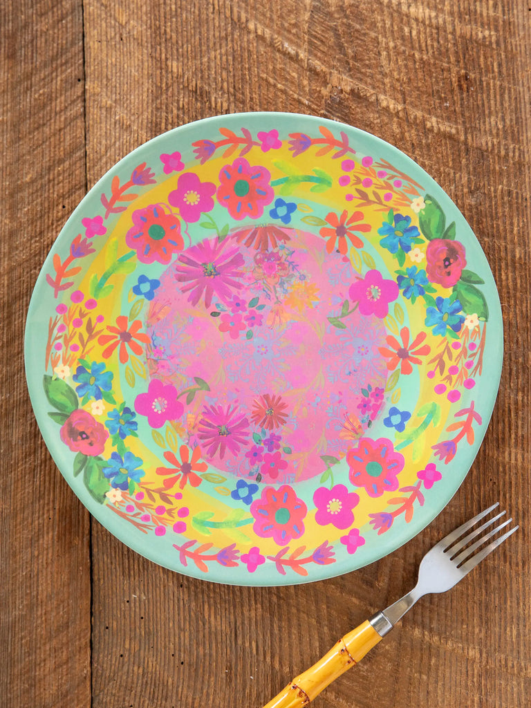 Mix & Match Melamine Dinner Plate - Light Turquoise-view 1