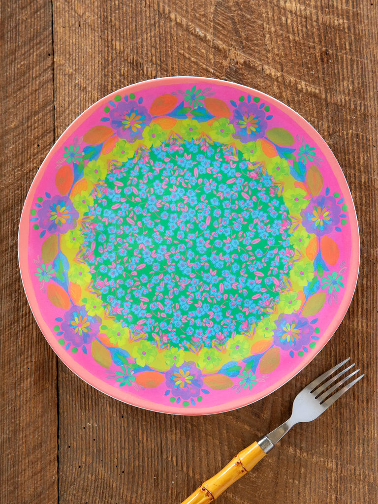Mix & Match Melamine Dinner Plate - Coral-view 1
