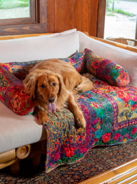 Sofa Pet Bed - Rainbow Bandana Patchwork-view 1