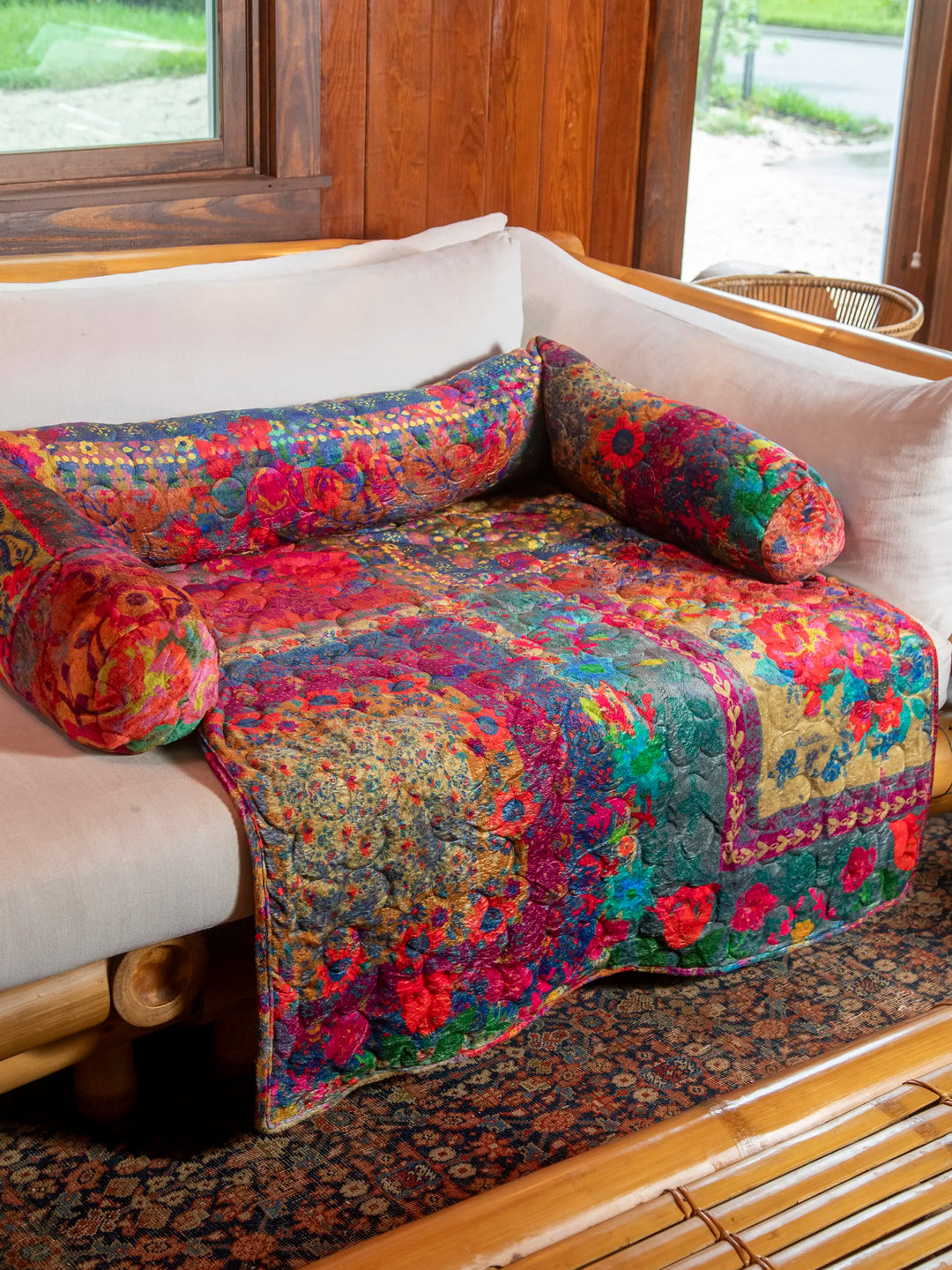 Sofa Pet Bed Rainbow Bandana Patchwork – Natural Life