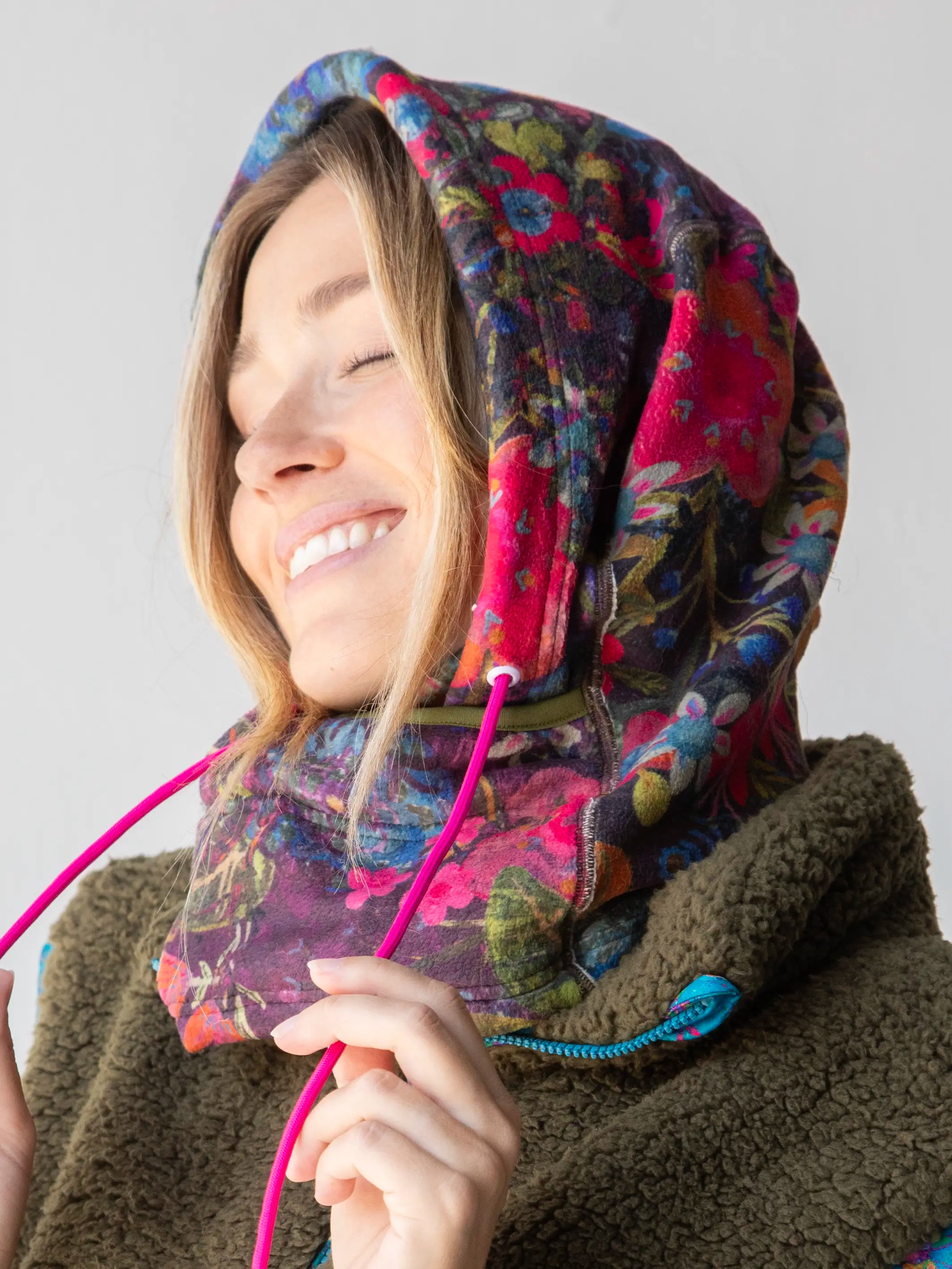 Cozy Balaclava - Dark Floral Garden – Natural Life