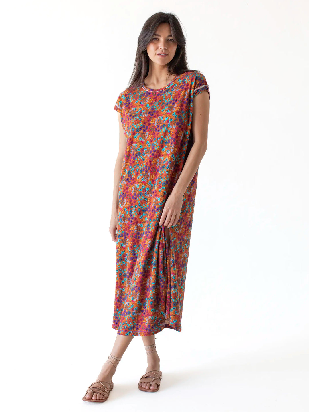 Frankie Knit Cotton Tee Midi Dress
