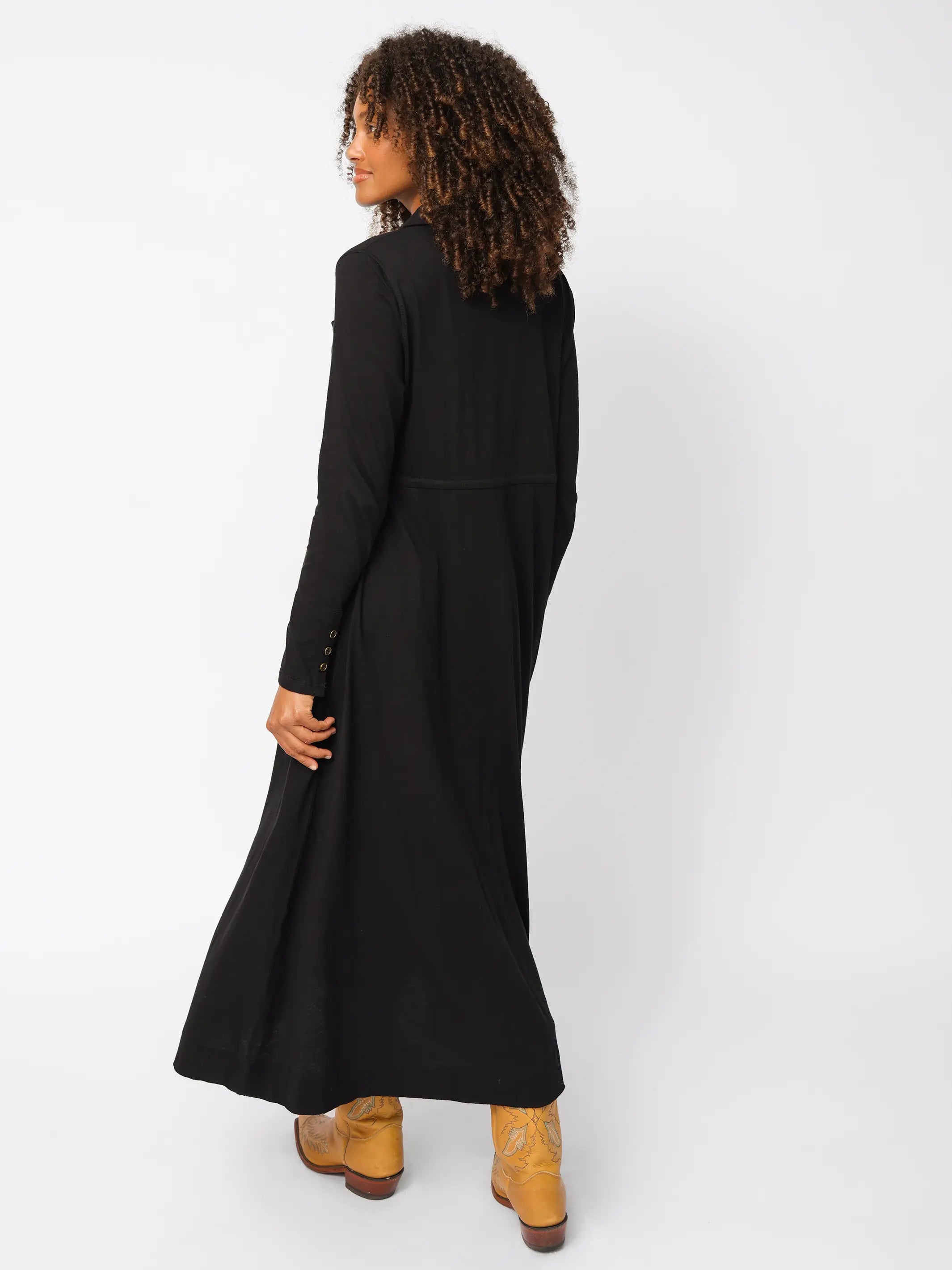 Christa Knit Cotton Maxi Dress - Black Natural Life Christa Knit Cotton Maxi Dress - Black Natural Life