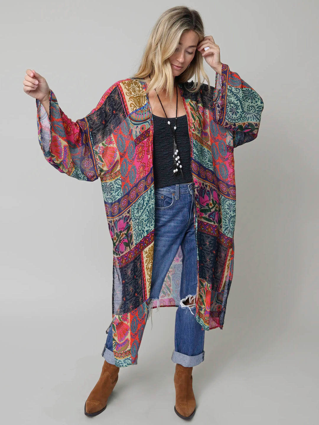 Sierra Duster - Boho Blooms Patchwork