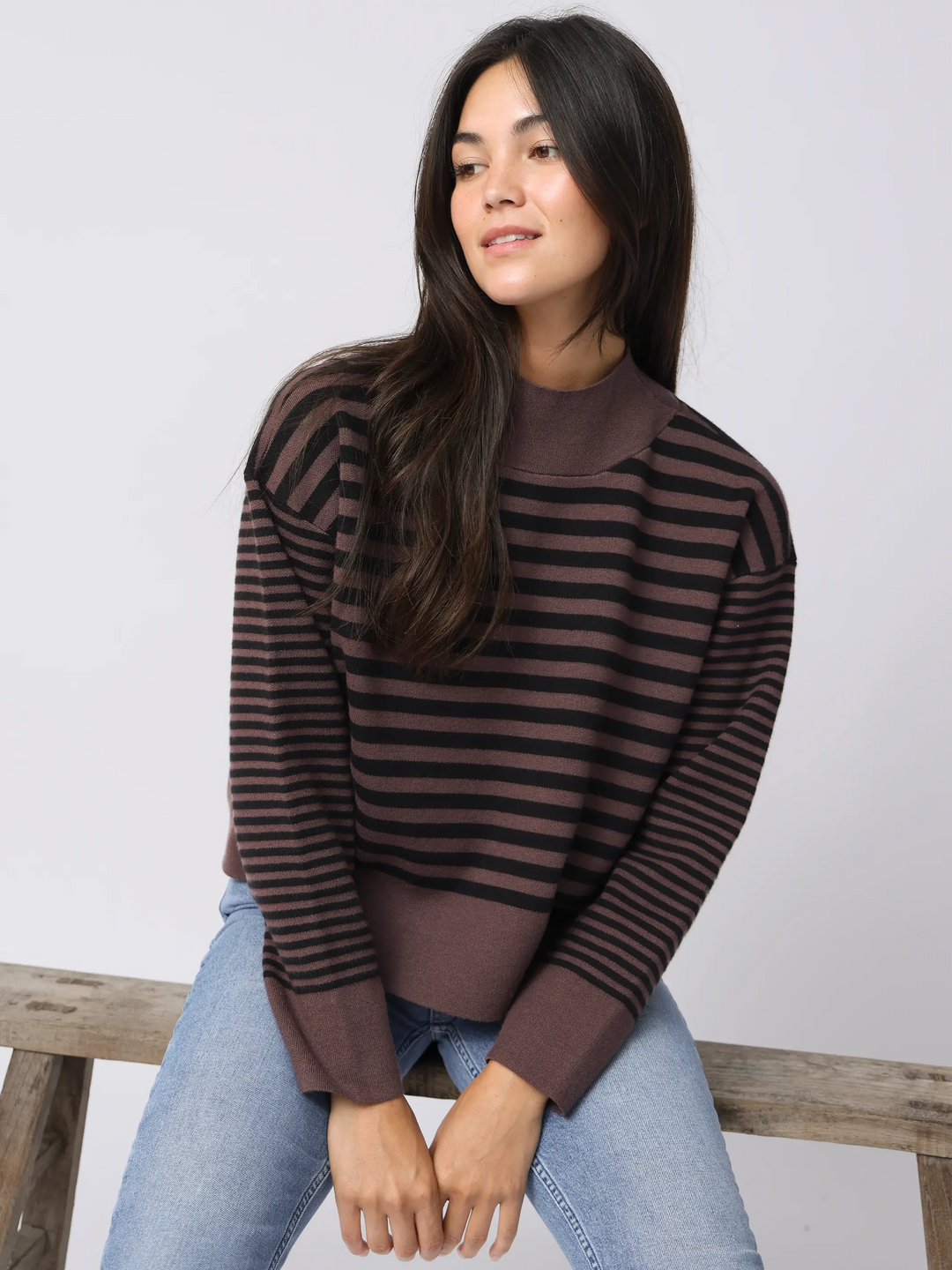 Montauk Sweater - Dusk Stripes