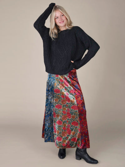 Super Soft Cable Knit Sweater - Black-view 2