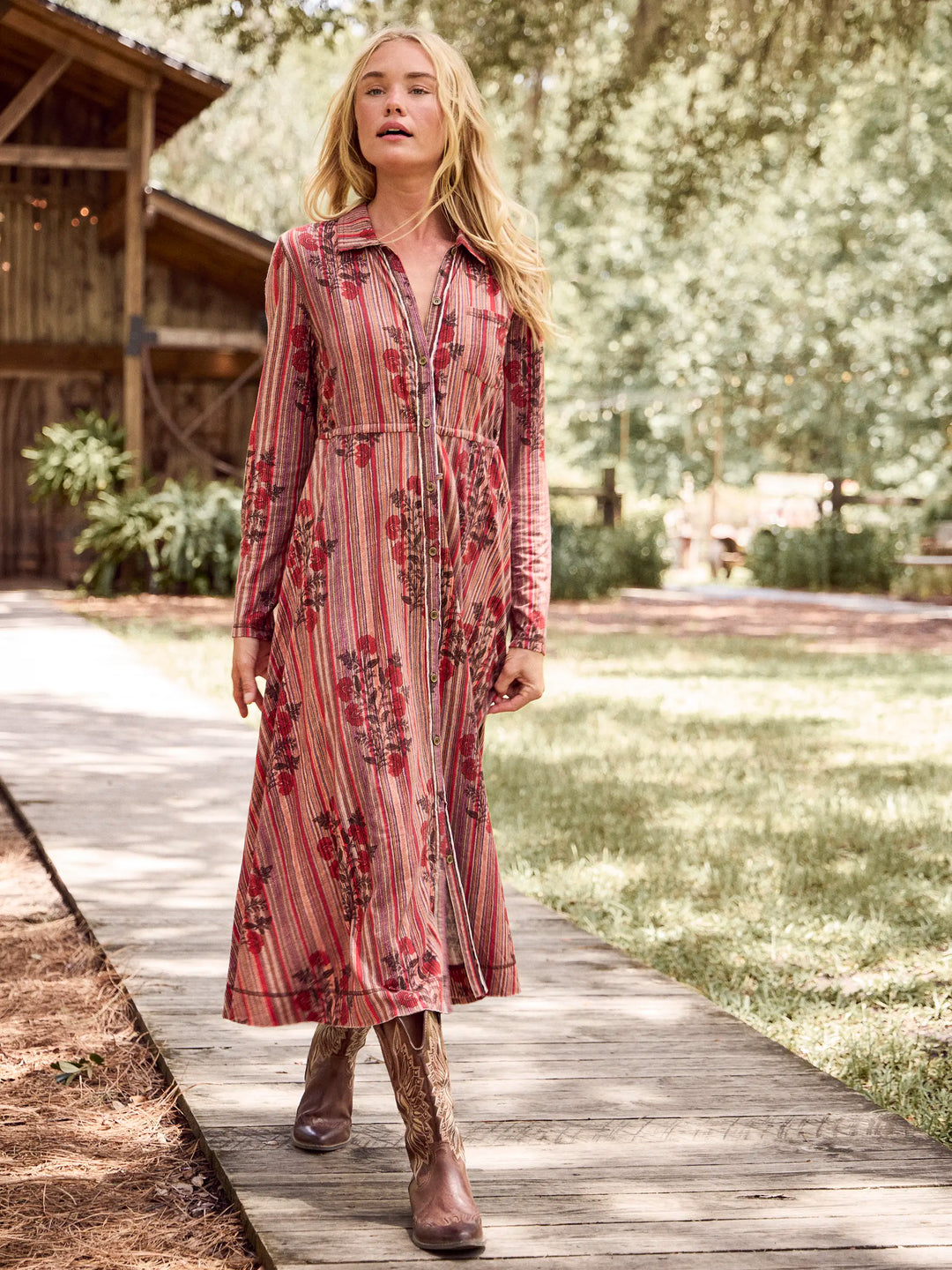 Christa Knit Cotton Maxi Dress