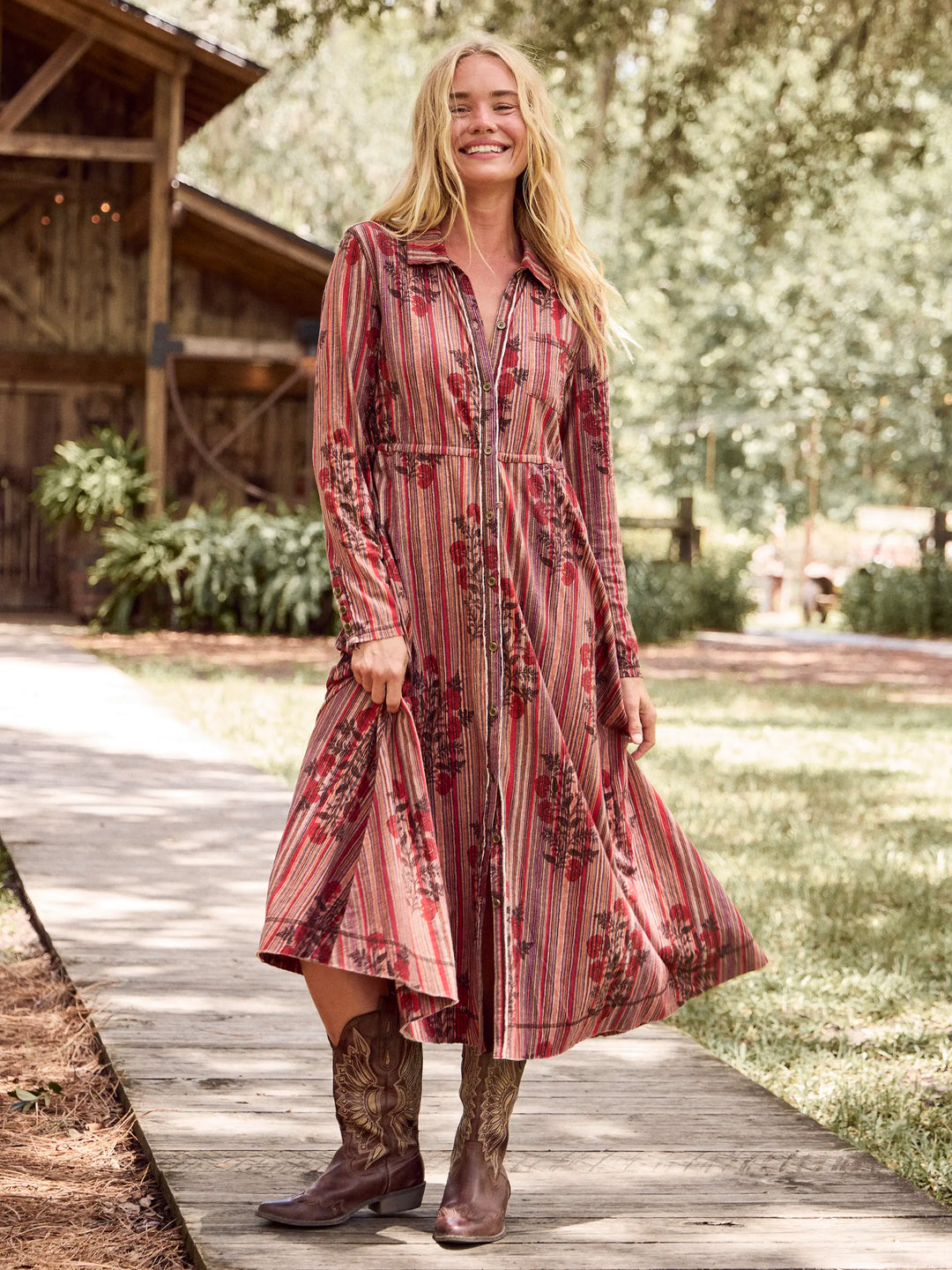 Christa Knit Cotton Maxi Dress