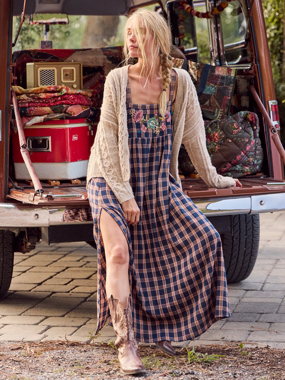 maxi flannel dress Patti Embroidered Cotton The Tailgater Thats the only reason Size:L = 16.5 Purcolt Women's Maternity Dress