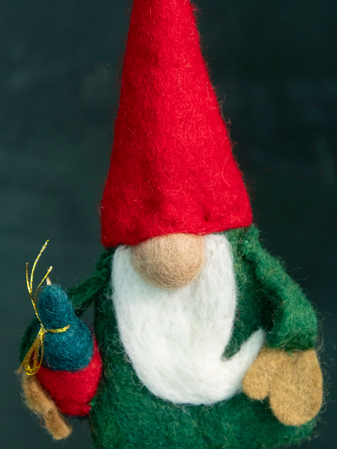 Gnome Hand Felted Bottle Topper