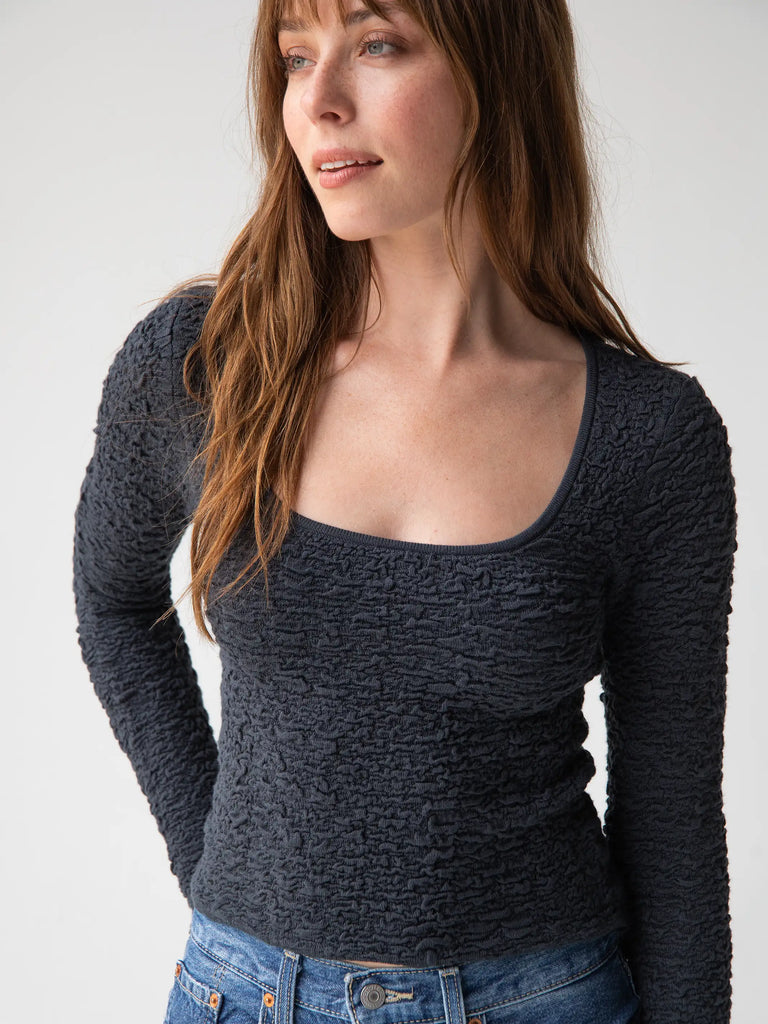 Ellie Cropped Pullover - Charcoal