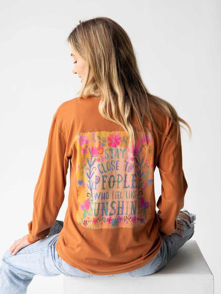 Long Sleeve Comfy Tee Shirt - Stay Close-view 1