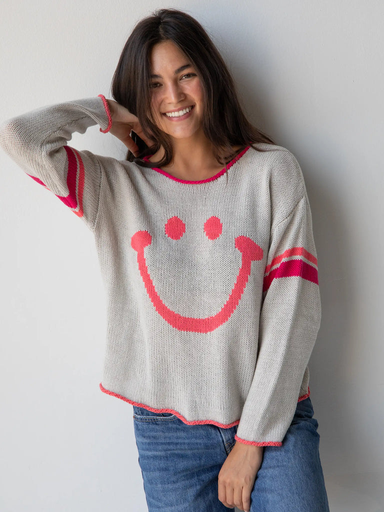 Carson Knit Sweater - Smiley-view 1