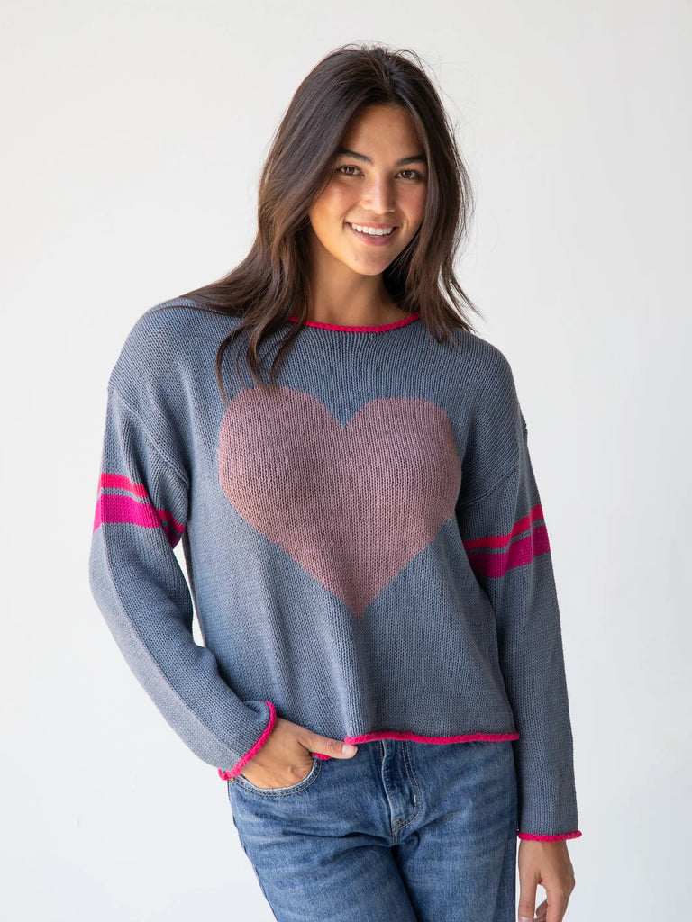 Carson Knit Sweater - Heart-view 2