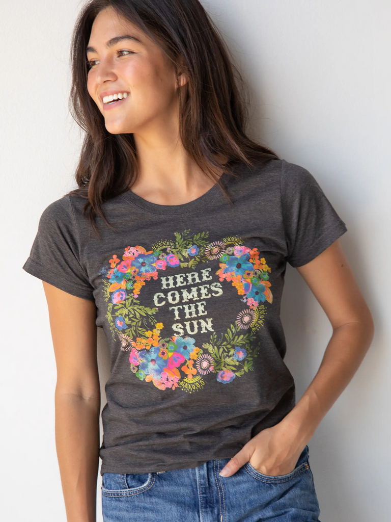 Perfect Fit Tee Shirt - Here Comes The Sun-view 2