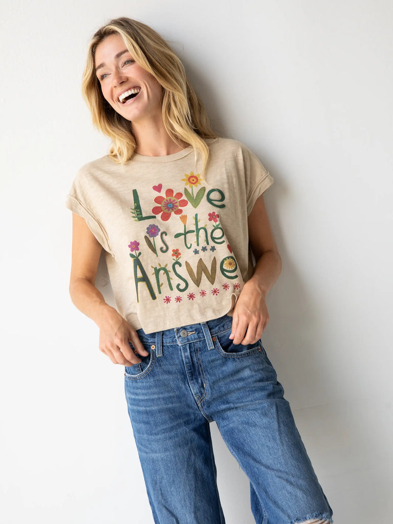 Frankie Boxy Tee Shirt - Love Is The Answer-view 2